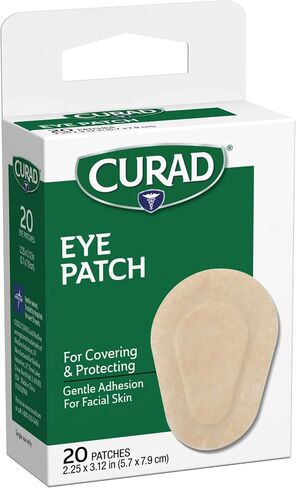 Curad Eye Patch, Non-Woven (Paper), 2 1/4 Inches X 3 1/8, Inches, 20 Count in Saudi Arabia