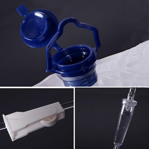 Reusable Home Enema Kit , 1200ML Enama Bag Kit for Colon Cleaning,Douche Bag Colon Douche Cleaner Body Detox Cleaning Kit-Including 1.8M Silicone Hose and 10 Soft Replacement Enema Tips in Saudi Arabia