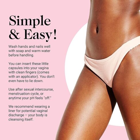 Boric Acid Suppositories with Applicator, All-Natural Boric Acid Suppositories for Women, Female Suppositories with Probiotics & Aloe Vera, Relieves Discomfort & Balances pH Level, 21 Count - Kushae in Kuwait