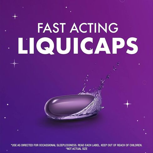 ZzzQuil, كبسولات سائلة للمساعدة على النوم أثناء الليل، 25 مجم ديفينهيدرامين حمض الهيدروكلوريك، العلامة التجارية رقم 1 للمساعدة على النوم، غير معتاد، منعش للاستيقاظ، 24 كبسولة سائلة in Saudi Arabia