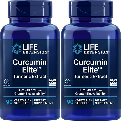 Life Extension Curcumin Elite Turmeric Extract, 90 Caps (Pack of 2) in Saudi Arabia