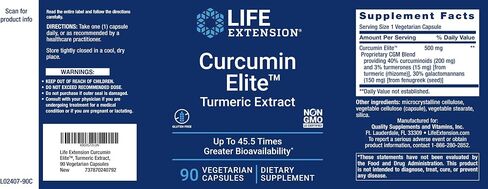Life Extension Curcumin Elite Turmeric Extract, 90 Caps (Pack of 2) in Saudi Arabia