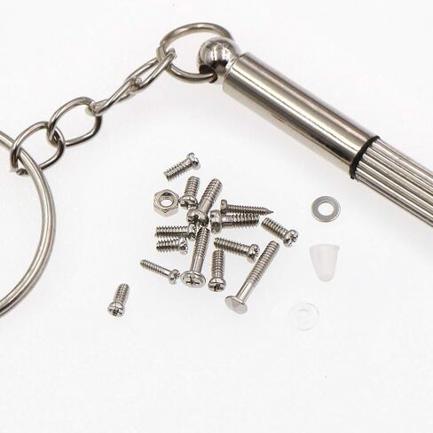 VAPKER 1000pcs Micro Eyeglass Sunglass Repair Screws, Nuts Assortment Stainless Steel Screws for Spectacles Watch with (Screwdriver) in Saudi Arabia