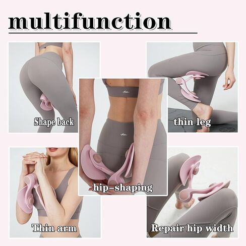 Kegel Sports Products/Female Thigh Master/Thigh Trainer/Pelvic Floor Muscle Trainer/Inner Thigh Toner/Postpartum Rehabilitation Pelvic Floor/Family Fitness Sports Equipment (Pink) in Saudi Arabia