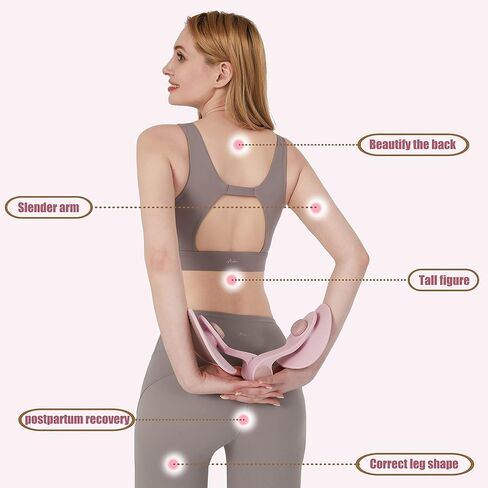 Kegel Sports Products/Female Thigh Master/Thigh Trainer/Pelvic Floor Muscle Trainer/Inner Thigh Toner/Postpartum Rehabilitation Pelvic Floor/Family Fitness Sports Equipment (Pink) in Saudi Arabia