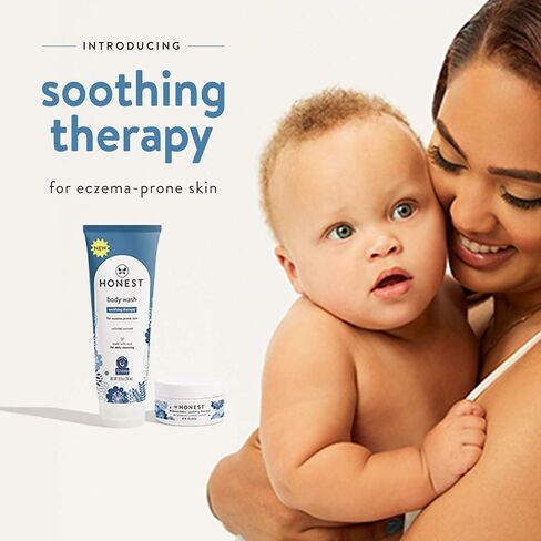 The Honest Company Eczema Soothing Therapy Balm + Skin Protectant | Naturally Derived, Gentle for Baby | Prebiotics, Colloidal Oatmeal | 3 oz in Kuwait