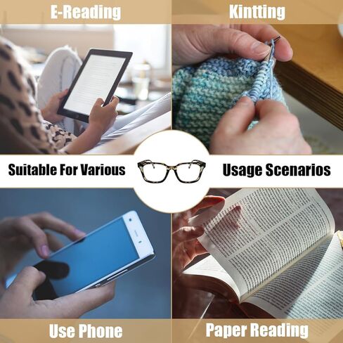 QianDanS نظارات القراءة الرجعية الضوء الأزرق حجب النظارات مع مفصلات الربيع للكمبيوتر والقراءة والألعاب والهواتف نظارات in Kuwait