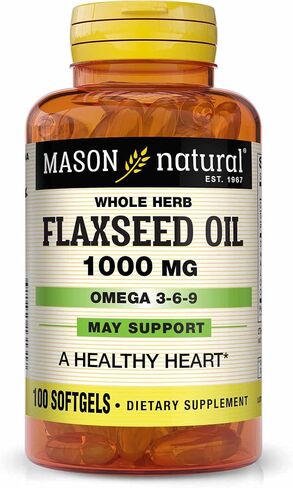 Mason Vitamins Flax Seed Oil 1000mg - 100 Softgels in Saudi Arabia