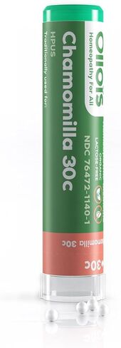 OLLOIS Chamomilla 30c Organic, Lactose-Free Homeopathic Medicine, 80 Pellets (Pack of 1) in Saudi Arabia