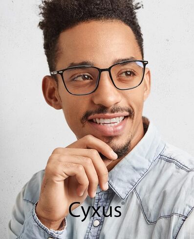 Cyxus نظارات حجب الضوء الأزرق للرجال والنساء نظارات ألعاب الكمبيوتر مستطيلة TR90 إطار مضاد لإجهاد العين UV400 in Kuwait