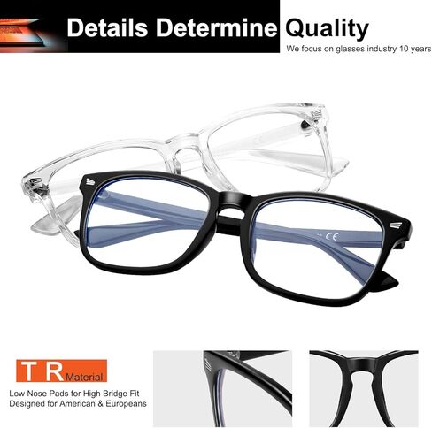 بلو لايت بلوك Gl 2pack مربع الكمبيوتر Gl النساء / الرجال، يذاكر كثيرا قراءة الألعاب Gl بدون وصفة طبية in Kuwait