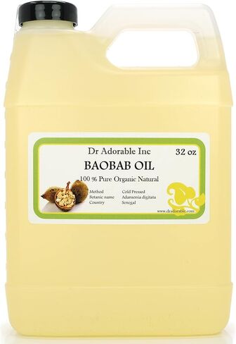 32 أونصة من زيت الباوباب الممتاز 100% عضوي نقي ومعصور على البارد من دكتور رائع in Kuwait