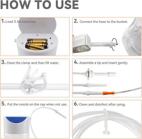 Automatic Enema Bucket kit, Electric Enema Kit for Colon Cleansing Organic Coffee Enema Set… in Kuwait