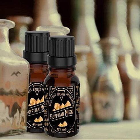 زيت المسك المصري [رائحة الاسترخاء] - زجاجة كهرمان زجاجية عضوية نقية وعلاجية فرنسية للموزع in Kuwait