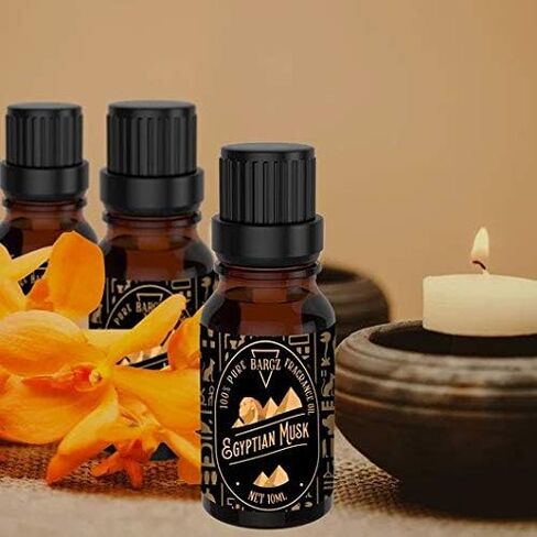 زيت المسك المصري [رائحة الاسترخاء] - زجاجة كهرمان زجاجية عضوية نقية وعلاجية فرنسية للموزع in Kuwait