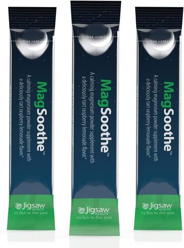 حزم المكملات الغذائية من مسحوق المغنيسيوم المهدئ من Jigsaw Health MagSoothe، 60 حصة in Kuwait