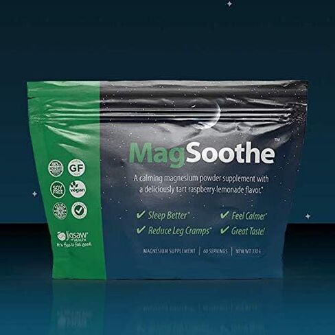 حزم المكملات الغذائية من مسحوق المغنيسيوم المهدئ من Jigsaw Health MagSoothe، 60 حصة in Kuwait