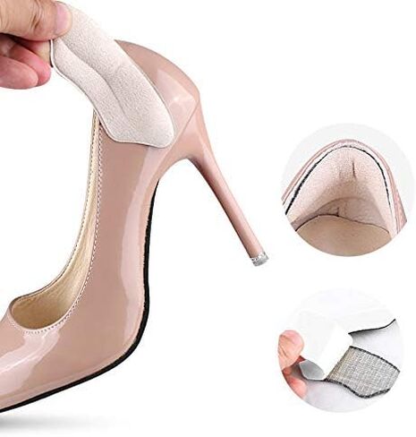 Premium Heel Pads for Shoes Too Big, Self-Adhesive Heel Inserts for Women&Men, Heel Grips to Improve Shoe Fit and Comfort, Heel Protectors to Prevent Pain Blisters Calluses (2 Pairs) in Kuwait