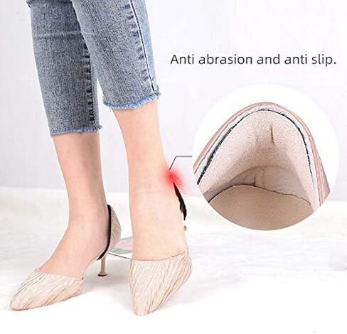 Premium Heel Pads for Shoes Too Big, Self-Adhesive Heel Inserts for Women&Men, Heel Grips to Improve Shoe Fit and Comfort, Heel Protectors to Prevent Pain Blisters Calluses (2 Pairs) in Kuwait