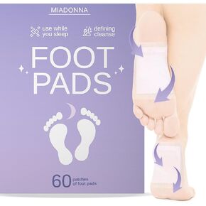 60 قطعة من وسادات القدم الطبيعية بالزنجبيل - رقع قدم منعشة لقدميك، منتجات التنظيف والصحة، مثالية لقدم الرياضيين والعناية بالقدم والشعور بالتجدد كل صباح in Kuwait