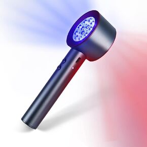 UTK High Power 24 LED Red Light Therapy Device with 470/660/850/940nm Wavelength, Blue Red＆Near-Infrared Handheld Light Therapy for Face, Relieve Body Pain Deeply, Facial Skin Care in Saudi Arabia