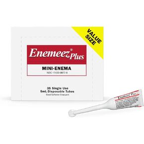 Enemeez Plus Mini Enema, 283mg Docusate Sodium and 20 mg Benzocaine Mini Enema, Constipation Relief, 30 Count in Saudi Arabia