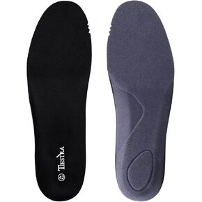 3 Pair -Shoe Inserts for Womens Memory Foam Insoles,Replacement Insoles for Work Boots Running Shoes, Cushion Shock Absorbing for Foot Pain Relief, Comfort Breathable Inner Soles Black 36EU,US5