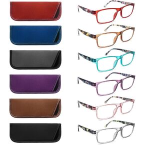 Ronecool Reading Glasses for Women/Men Blue Light Blocking, Computer Readers Anti Eye Strain Blocker Eyeglasses 6 Packs in Saudi Arabia
