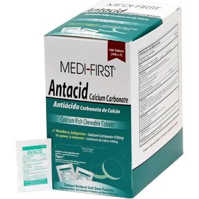 Medi-First 80213 Chewable Mint Antacid Tablets,2 Count (Pack of 250) in Kuwait
