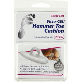 وسادة PediFix Visco-gel لأصابع القدم المطرقة، مقاس كبير على اليسار in Kuwait