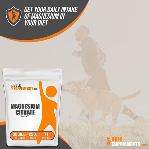 BulkSupplements.com مسحوق سيترات المغنيسيوم - مكمل المغنيسيوم، ملين سيترات المغنيسيوم، سيترات المغنيسيوم 400 ملغ - سيترات المغنيسيوم النقي، خالي من الغلوتين - 3500 ملغ لكل وجبة، 1 كجم (2.2 رطل) in Saudi Arabia