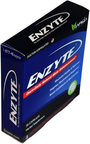 مكمل تعزيز الذكور الطبيعي Enzyte® مع الجينسنغ الآسيوي والجنكة بيلوبا ومستخلص بذور العنب وأعشاب الماعز القرنية - 30 كبسولة in Saudi Arabia