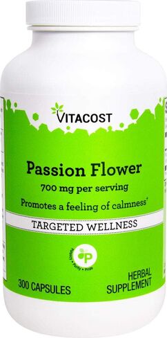 Vitacost Passion Flower - 700 mg per Serving - 300 Capsules in Saudi Arabia