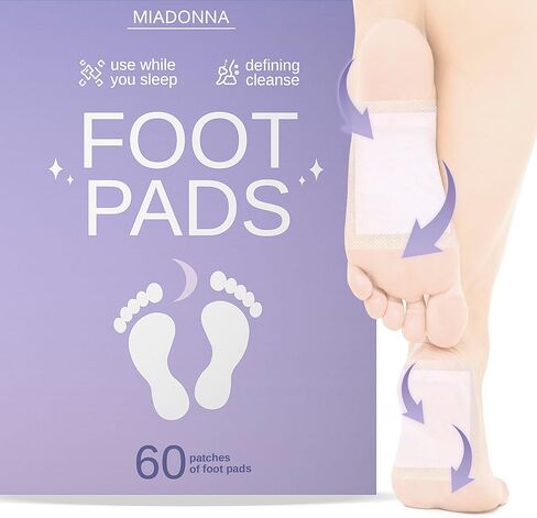 60 قطعة من وسادات القدم الطبيعية بالزنجبيل - رقع قدم منعشة لقدميك، منتجات التنظيف والصحة، مثالية لقدم الرياضيين والعناية بالقدم والشعور بالتجدد كل صباح in Kuwait