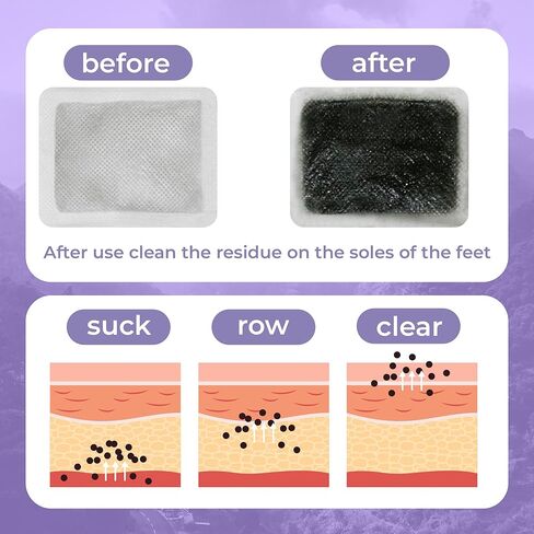 60 قطعة من وسادات القدم الطبيعية بالزنجبيل - رقع قدم منعشة لقدميك، منتجات التنظيف والصحة، مثالية لقدم الرياضيين والعناية بالقدم والشعور بالتجدد كل صباح in Kuwait