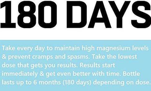 Cramp Defense® Magnesium for Leg Cramps, Muscle Cramps & Muscle Spasms. End Them Fast and Permanently. Organic Magnesium, Non-Laxative, NO Magnesium Oxide OR Herbs! Big 180 Capsule Bottle. in Saudi Arabia