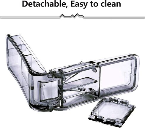 قطاعة حبوب الدواء من قطعتين - مقسم حبوب مع شفرة من الستانلس ستيل لقطع الحبوب الصغيرة او الحبوب الكبيرة الى النصف، حبوب سهلة القطع للاقراص والفيتامينات والادوية الكبيرة. (ازرق فاتح + اسود فاتح) in Kuwait