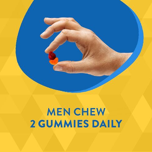 Nature's Way Alive! Men’s 50+ Daily Gummy Multivitamins, Supports Healthy Brain, Eyes, Heart*, B-Vitamins, Gluten-Free, Vegetarian, Fruit Flavored, 60 Gummies (Packaging May Vary) in Kuwait