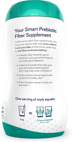 MyFy Natural Prebiotic Fiber Supplement Powder - Clear, Soluble, Daily Digestive Support for Gut Health & Regularity - Non-GMO, Taste-Free, Sugar-Free, Gluten-Free - 10.6oz (60 Servings) in Saudi Arabia