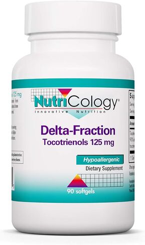 Nutricology Delta-Fraction Tocotrienols 125 mg - Vitamin E, Heart/Brain - 90 Softgels in Saudi Arabia