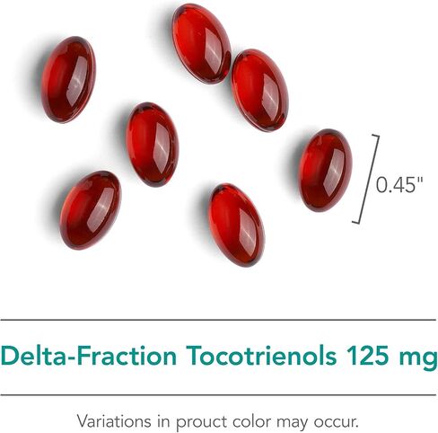 Nutricology Delta-Fraction Tocotrienols 125 mg - Vitamin E, Heart/Brain - 90 Softgels in Saudi Arabia