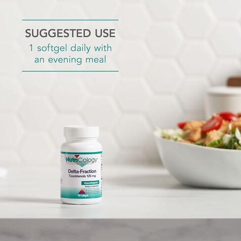 Nutricology Delta-Fraction Tocotrienols 125 mg - Vitamin E, Heart/Brain - 90 Softgels in Saudi Arabia