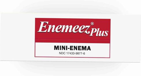 Enemeez Plus Mini Enema, 283mg Docusate Sodium and 20 mg Benzocaine Mini Enema, Constipation Relief, 30 Count in Kuwait