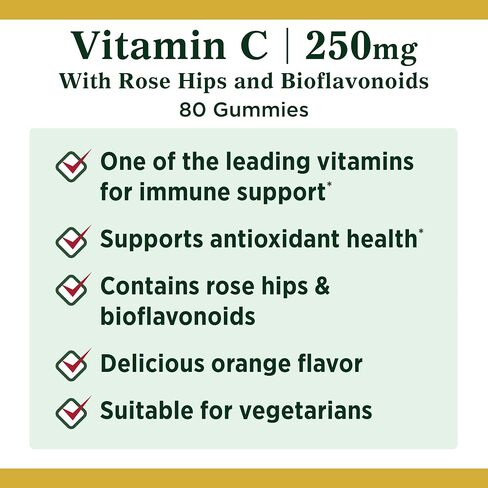 Nature's Bounty Vitamin C, Orange, Gummy 80 Count in Saudi Arabia