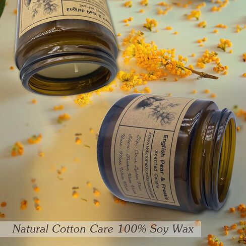 شموع معطرة للعلاج العطري، شموع الصويا كاريلاكس للمنزل، تدوم طويلاً، 4 شموع لتخفيف التوتر هدايا للنساء والرجال في صندوق جميل in Kuwait