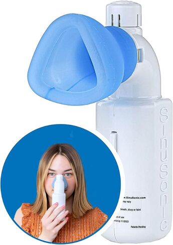 SinuSonic Nasal Congestion Relief Device, 6-Month Life Cycle — Clinically Proven for Sinus Pressure Relief with Acoustic Vibration & Light Pressure — Nasal Decongestant for Allergies & Stuffy Nose in Saudi Arabia