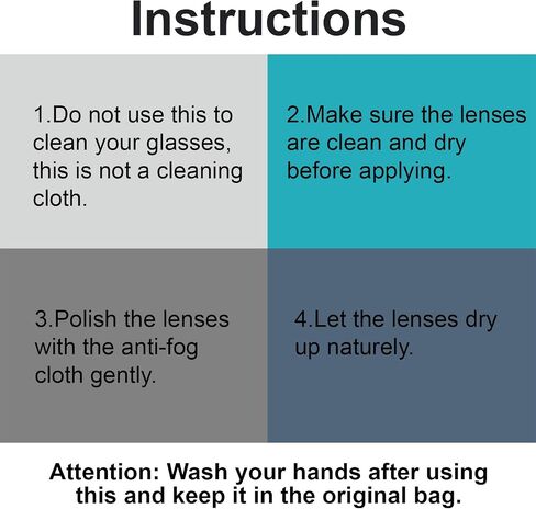 Anti Fog Wipes Nano Anti Fog Cloth Defog Reusable Cleaning Cloth for Glasses Goggles Motorcycle Helmet Eyeglass Camera Lens (3) in Kuwait