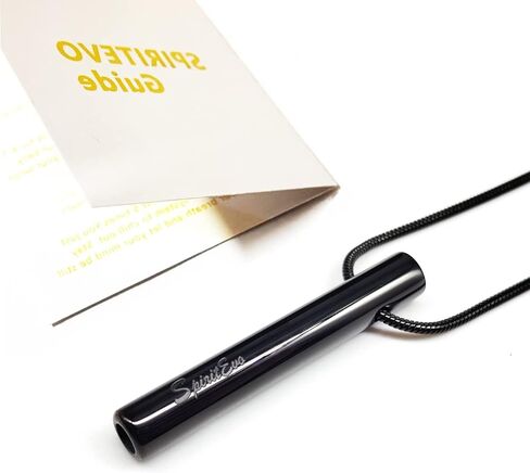 Mindful Breathing Necklace/Whistle and Velvet Bag & Brush, Anxiety Necklace for Stress Relief, Meditation Gifts, Calming Down Tool, Breathing Exercises in Kuwait