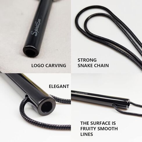 Mindful Breathing Necklace/Whistle and Velvet Bag & Brush, Anxiety Necklace for Stress Relief, Meditation Gifts, Calming Down Tool, Breathing Exercises in Kuwait