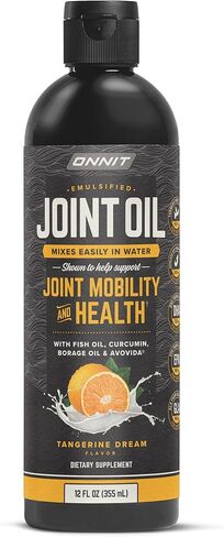 Onnit Joint Oil: Emulsified Liquid Fish Oil to Support Joint Health and Mobility - Tangerine Flavor (12oz) in Kuwait